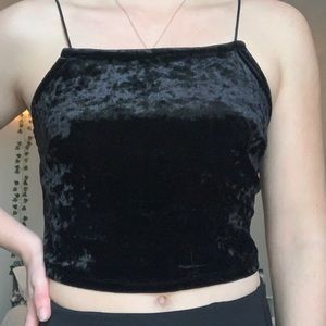 Wild Fable Velvet cropped tank top
